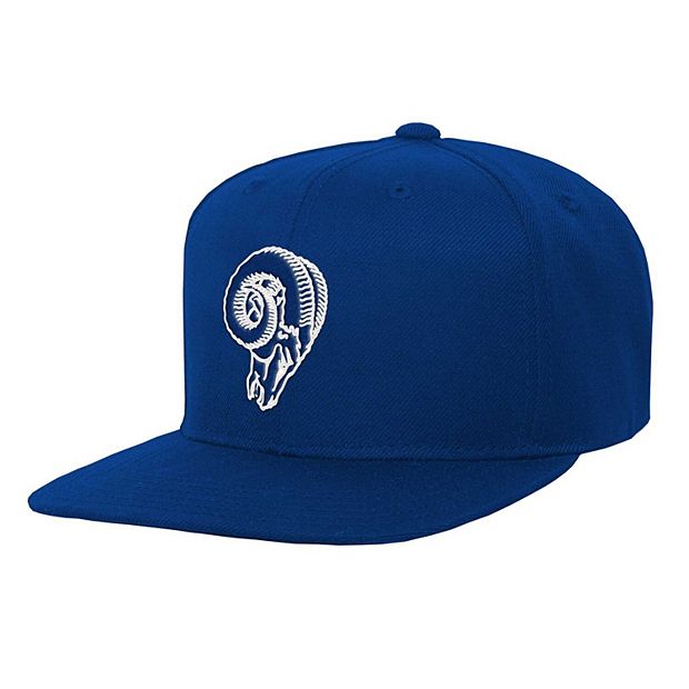 Youth Mitchell & Ness Royal Los Angeles Rams Gridiron Classics Ground  Snapback Hat