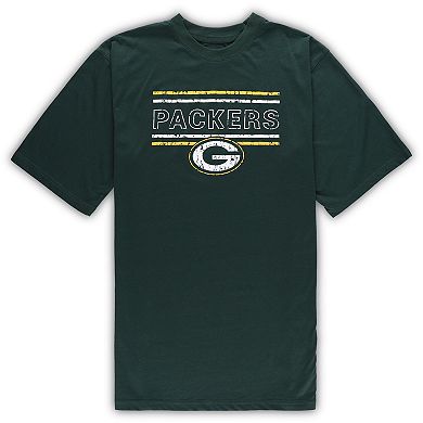 Men's Concepts Sport Green/Black Green Bay Packers Big & Tall Flannel Sleep Set