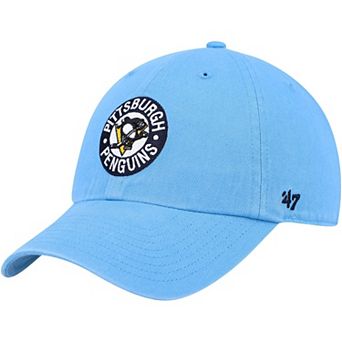 Men's '47 Light Blue Pittsburgh Penguins Clean Up Adjustable Hat