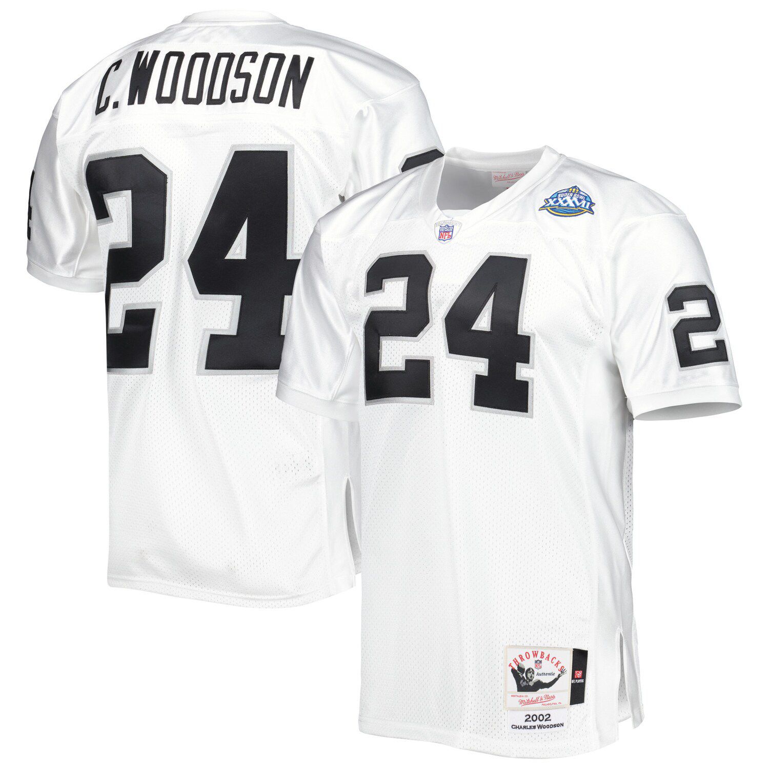 Mitchell & Ness Legacy Charles Woodson Oakland Raiders White 1998 Jersey