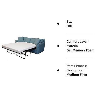Dynasty Mattress Memory Foam Queen Mattress For Pull Out Sofa(sofa Not Included)
