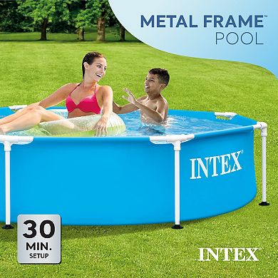 Intex 28205EH 8' X 20" Rust Resistant Durable Steel Metal Frame Swimming Pool