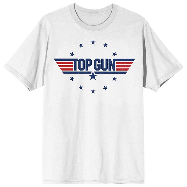 Top Gun Vintage Movie Logo Gray T-Shirt, Graphic Movie Tees