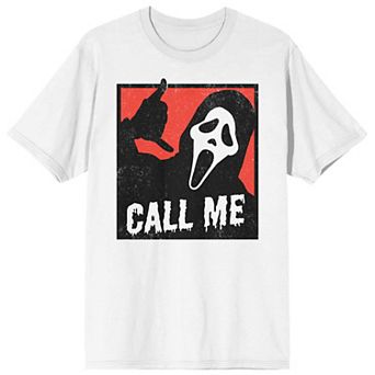 Men's Ghostface Call Me Crew Neck Tee