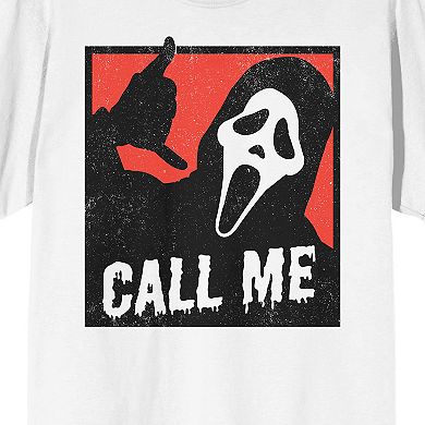 Men's Ghostface Call Me Crew Neck Tee