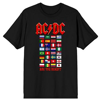 Men's ACDC World Tour Flags Tee