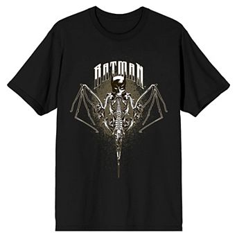 Men's Batman Bat Mask With Skull Long Sleeve Tee