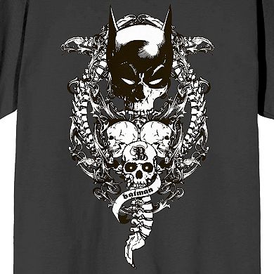 Men's Batman Bat Mask With Skull Tee