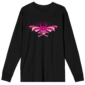 Men's Batman Bat Mask With Bat Long Sleeve Tee
