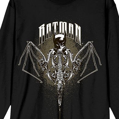 Men's Batman Bat Mask With Bat Long Sleeve Tee