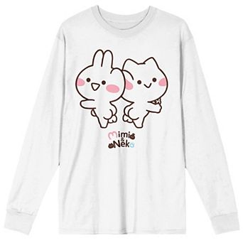 Men's Mimi & Neko Rabbit Ear Cat Long Sleeve Tee