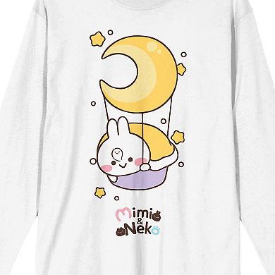 Men's Mimi & Neko Mimi Night Moon Long Sleeve Tee