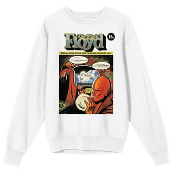 Men's Pink Floyd Comic White Sweatshirt