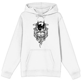 Men's Batman Bat Mask And Skulls Hoodie