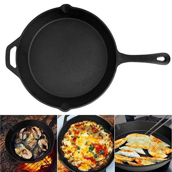 Department Store PreSeasoned Cast Iron Skillet Oven Safe Cookware Heat