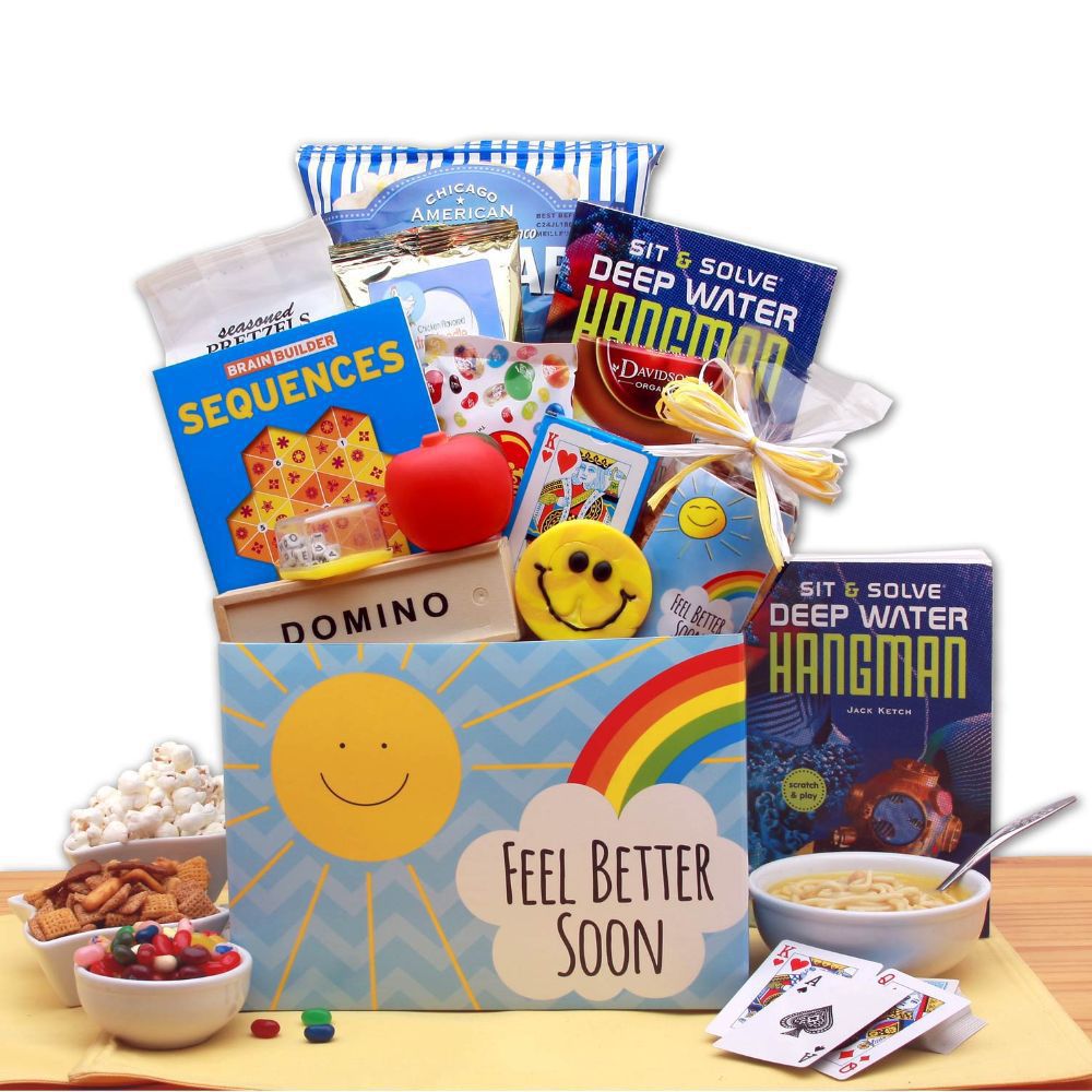 Gbds Don't Worry Be Happy Get Well Gift Set- get well soon gifts