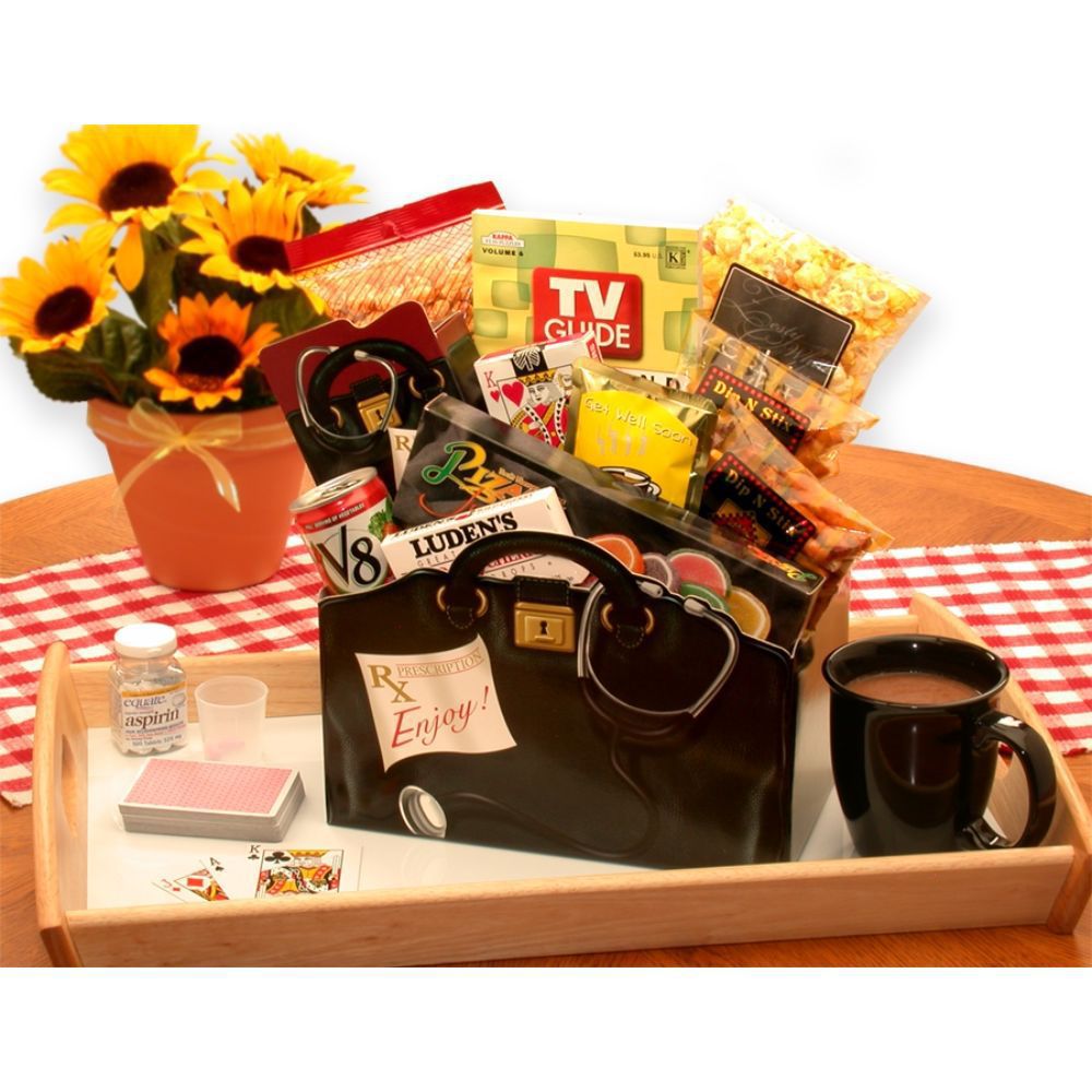 Gbds Get Well Soon Basket of Thoughtfulness & Comfort- get well soon gifts  for women - 1 Basket