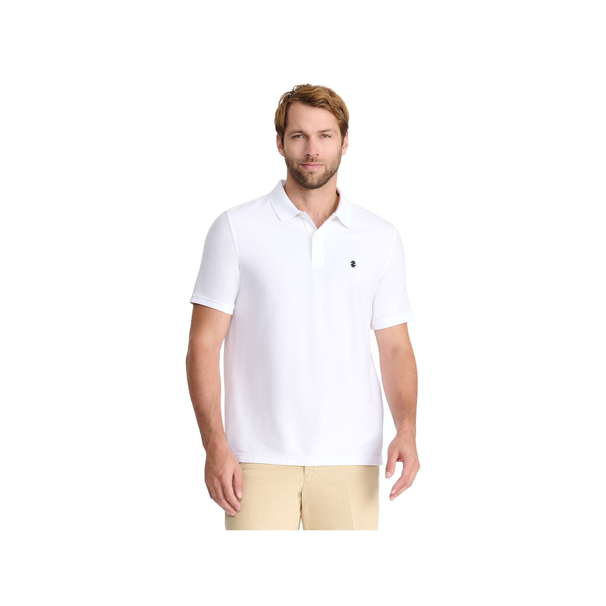 Mens IZOD Advantage Performance Solid Polo, Size: Small, Bright White