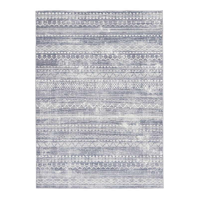 Sonoma Goods For Life Dream Step Area Rug, Grey, 7.5X10 Ft