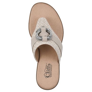 Cliffs by White Mountain Benedict Women's Thong Sandals