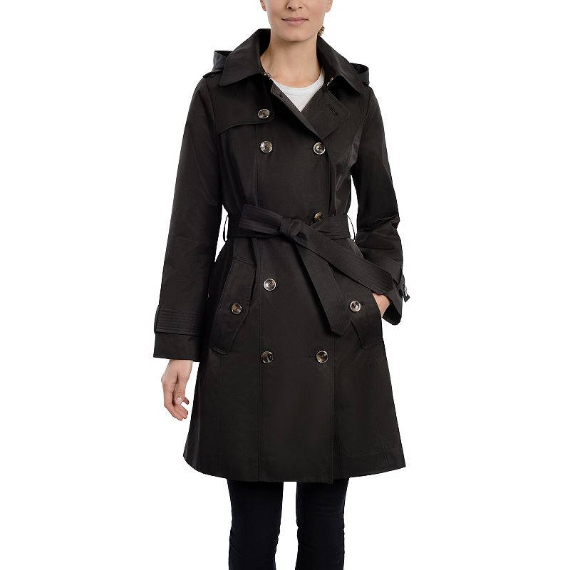 Women's London Fog Double-Breasted Trench Coat