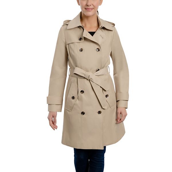 Women's London Fog Double-Breasted Trench Coat