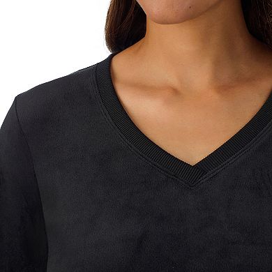 Women's Cuddl Duds® Stretch Velour Long Sleeve Top