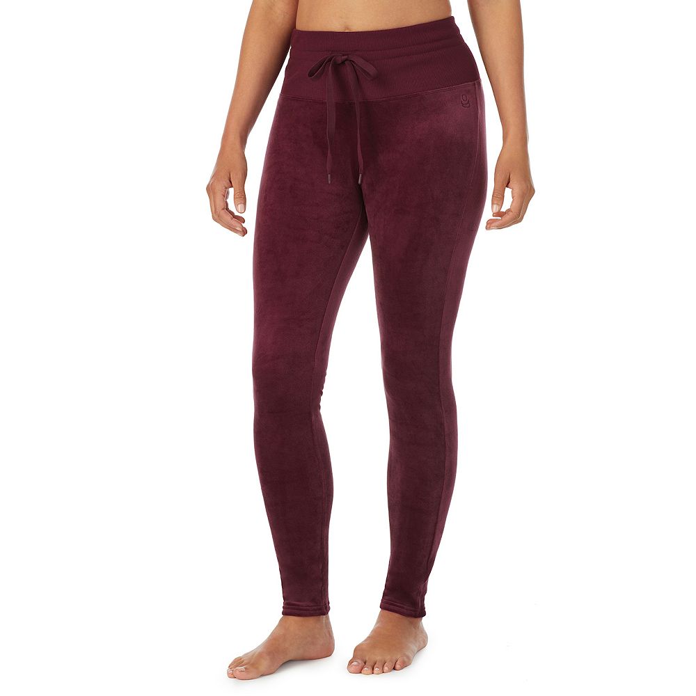 Legging Polaire Cuddl Duds Femme 2X Olive – Taille Haute, Poche, Ankle