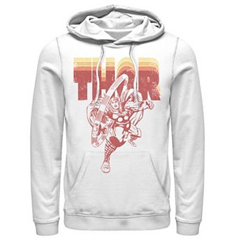 Men's Marvel Avengers Thor Retro Name Stack Portrait Hoodie