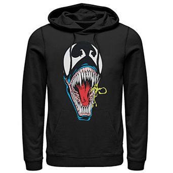 Men's Marvel Spider Man Retro Venom Big Face Hoodie