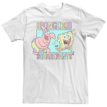 Men's Sponge Bob Happy Running With Patrick Tee