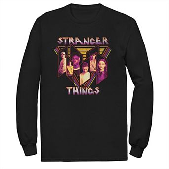 Men's Stranger Things 80s Style Art Crew Tee