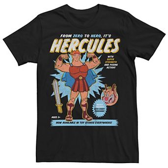 Disney's Hercules Men's Action Figure Poster Tee
