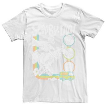 Men's Scooby Doo Characters Color Stripes Tee