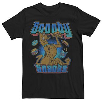 Men's Scooby Doo Eating Snacks Happy Tee