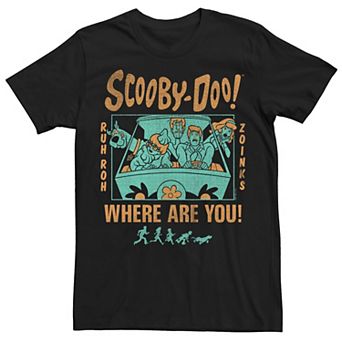 Men's Scooby Doo Where Are You Scared Gang Tee
