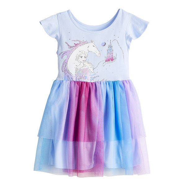 Disney's Frozen Toddler Girl & Girls 4-12 Tiered Tulle Dress by Jumping ...