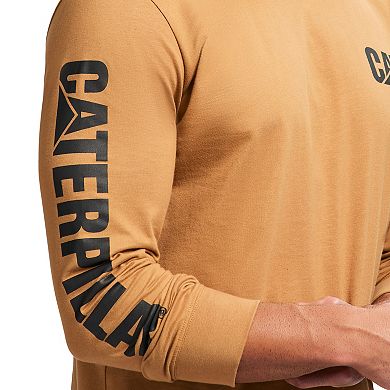 Men's Caterpillar CAT Foundation Trademark Banner Long Sleeve Tee