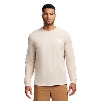 Men's Caterpillar CAT Foundation Trademark Banner Long Sleeve Tee