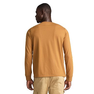 Men's Caterpillar CAT Foundation Trademark Banner Long Sleeve Tee