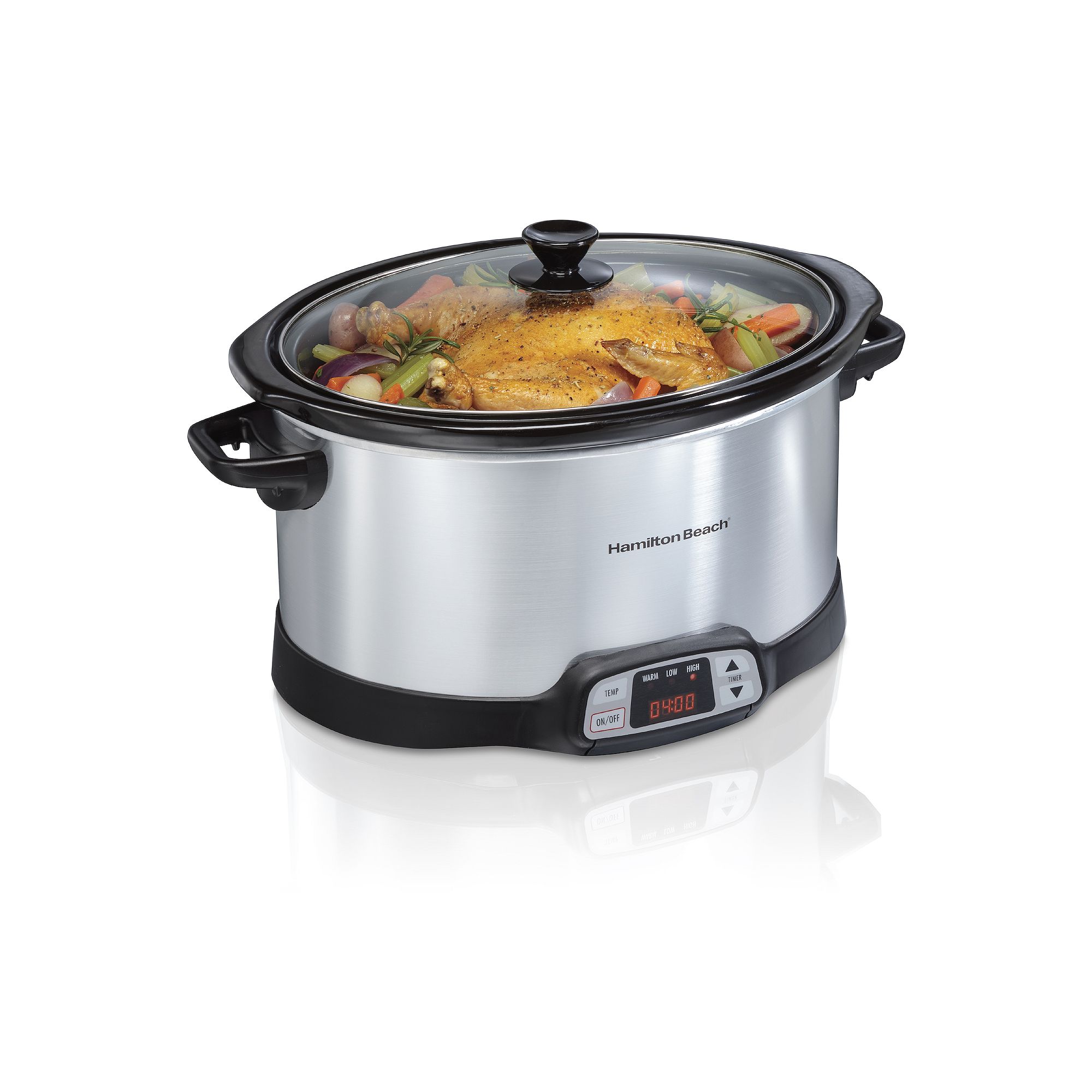 Hamilton Beach 8-qt. Programmable Slow Cooker, Gray