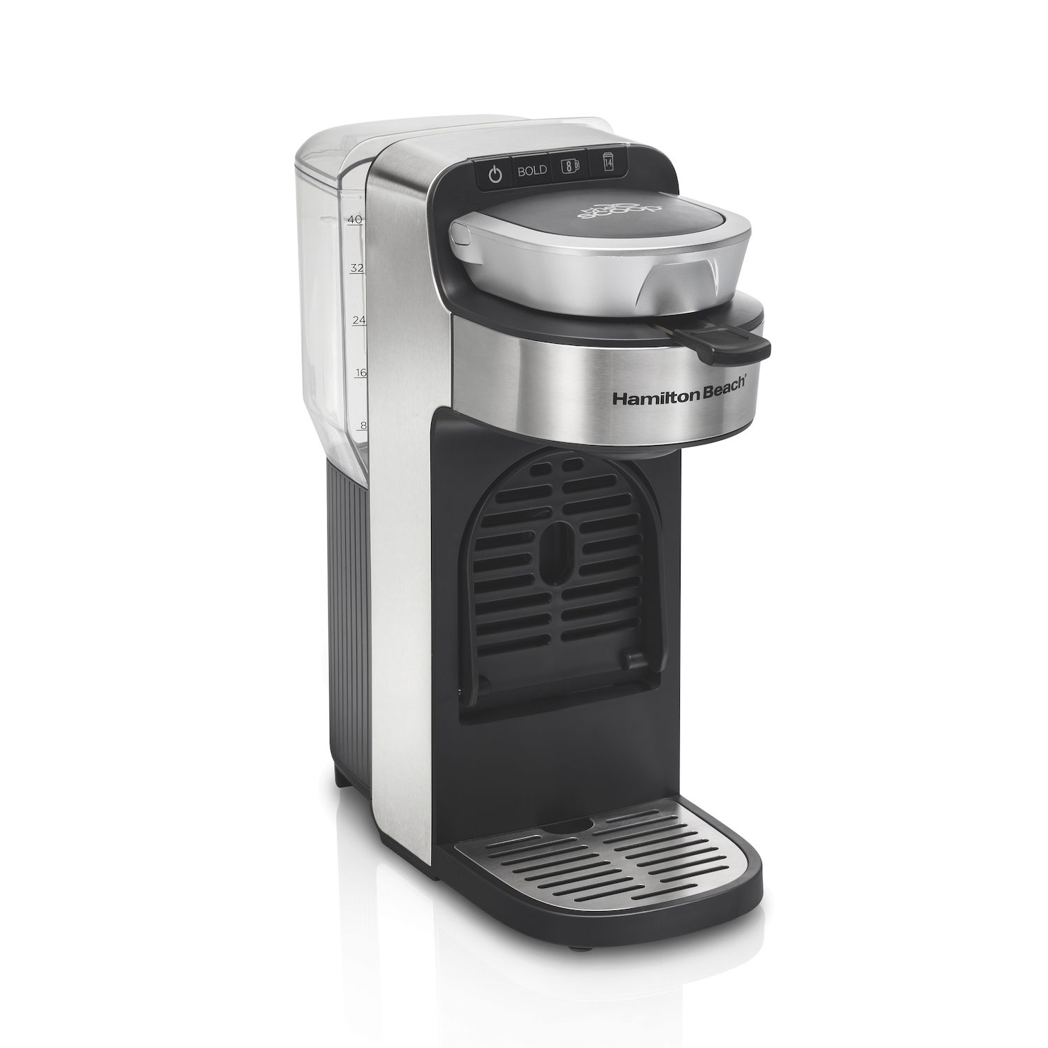 Elite Gourmet Personal Coffee Maker with Stainless Steel Mug 