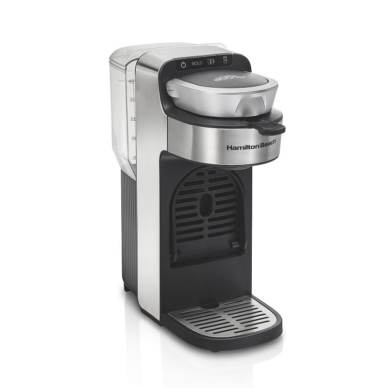hamilton beach - the scoop single-serve coffee maker with removable reservoir - black
