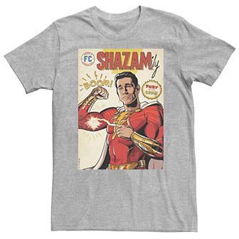 Big & Tall Shazam Fury Of The Gods Shazam Comic Logo Tee