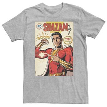 Big & Tall Shazam Fury Of The Gods Shazam Comic Logo Tee