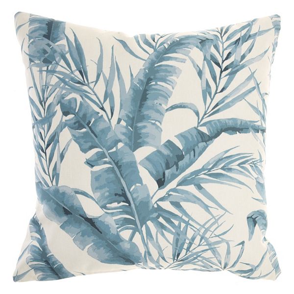 Mina Victory Banana Leaf Reversible Chevron Outdoor Throw Pillow