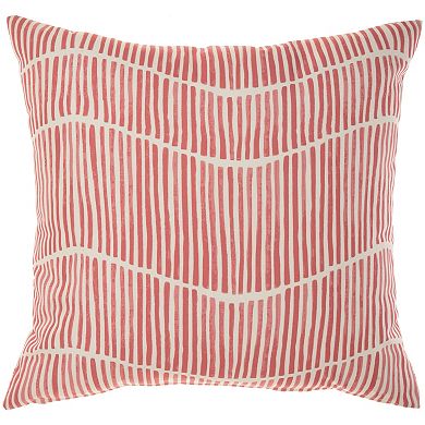 Mina Victory Starfish Reversible Wave Outdoor Throw Pillow