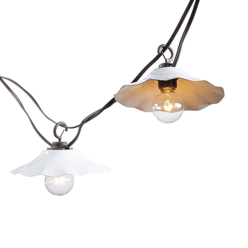 Vintage-inspired 10-Light Patio String Lights, White