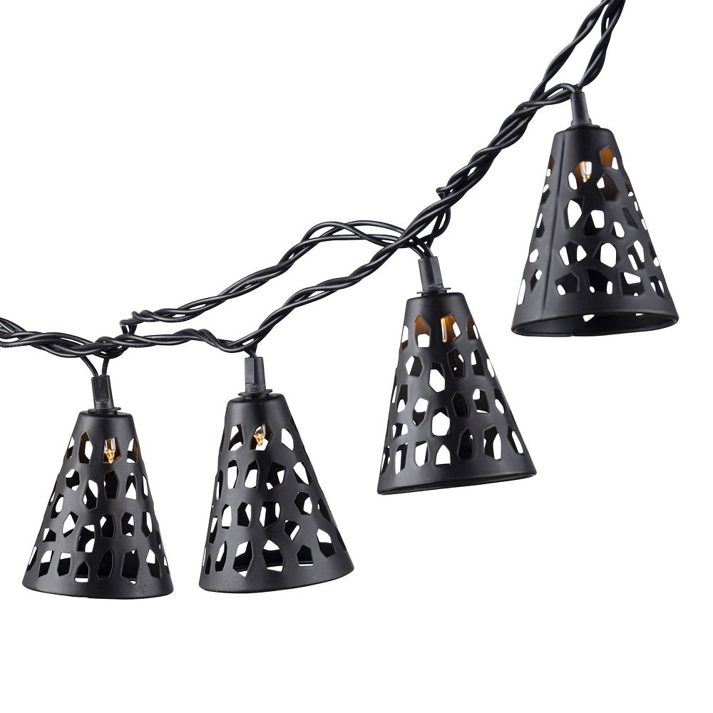 Cutout Cone Patio String Lights
