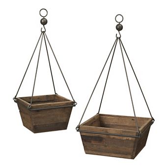 Square Planter Wall Decor 2 pc Set